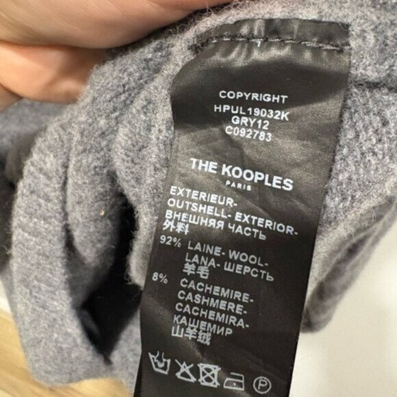 THE KOOPLES wool & Cashmere SWEATER- FITS LIKE SMALL - Picture 6 of 7